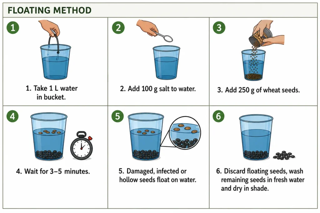 The Floating Method for Seed Selection