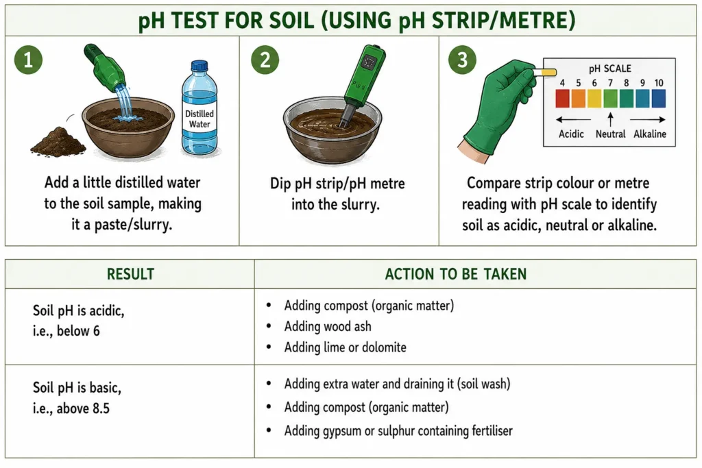 PH Test For Soil - using pH strip/Meter