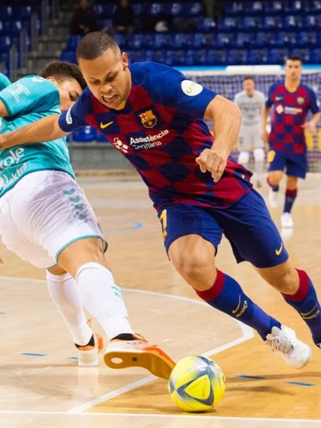 FC Barcelona Futsal Team Dominates League with Star Player Alex Roca.