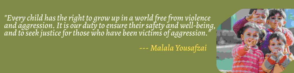 Quote of Right of child by Malala Yousafzai