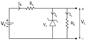 Fig 10. Zener diode Shunt Regulator