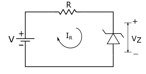 Fig 4. Reverse Biasing of Zener diode