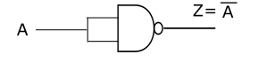 NOT GATE BY NAND GATE