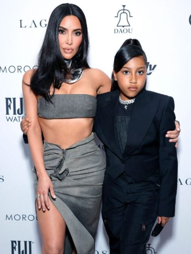 Kim Kardashian and her daughter North West