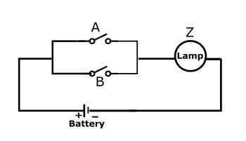 OR gate equivalent electronic circuit