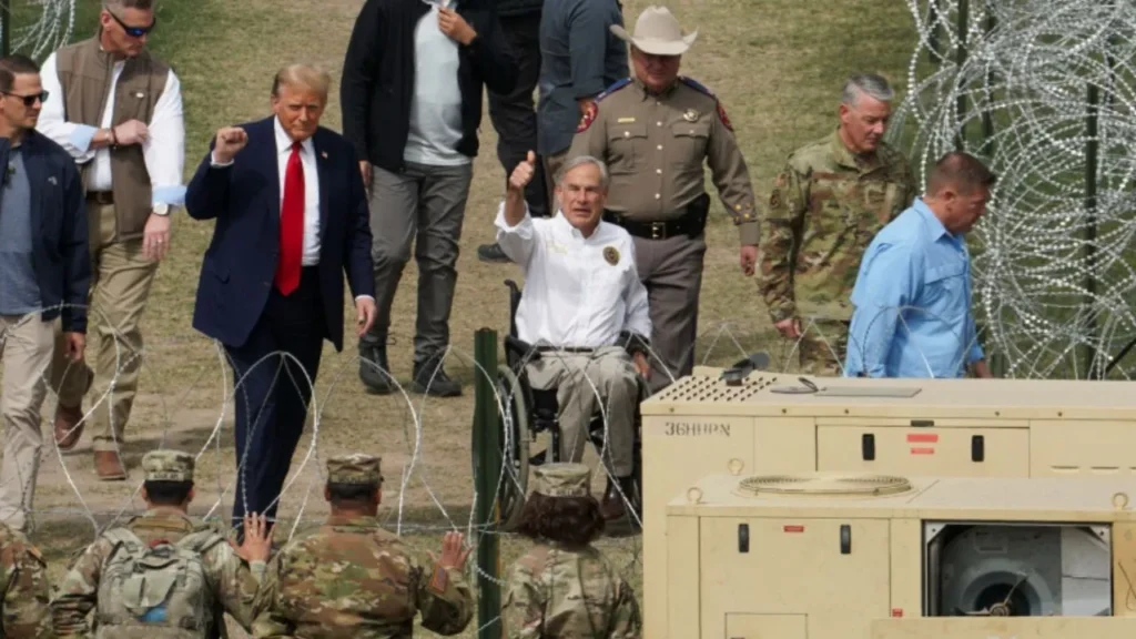 Trump alleges Biden's border policies aim to overthrow the US, sparking controversy.