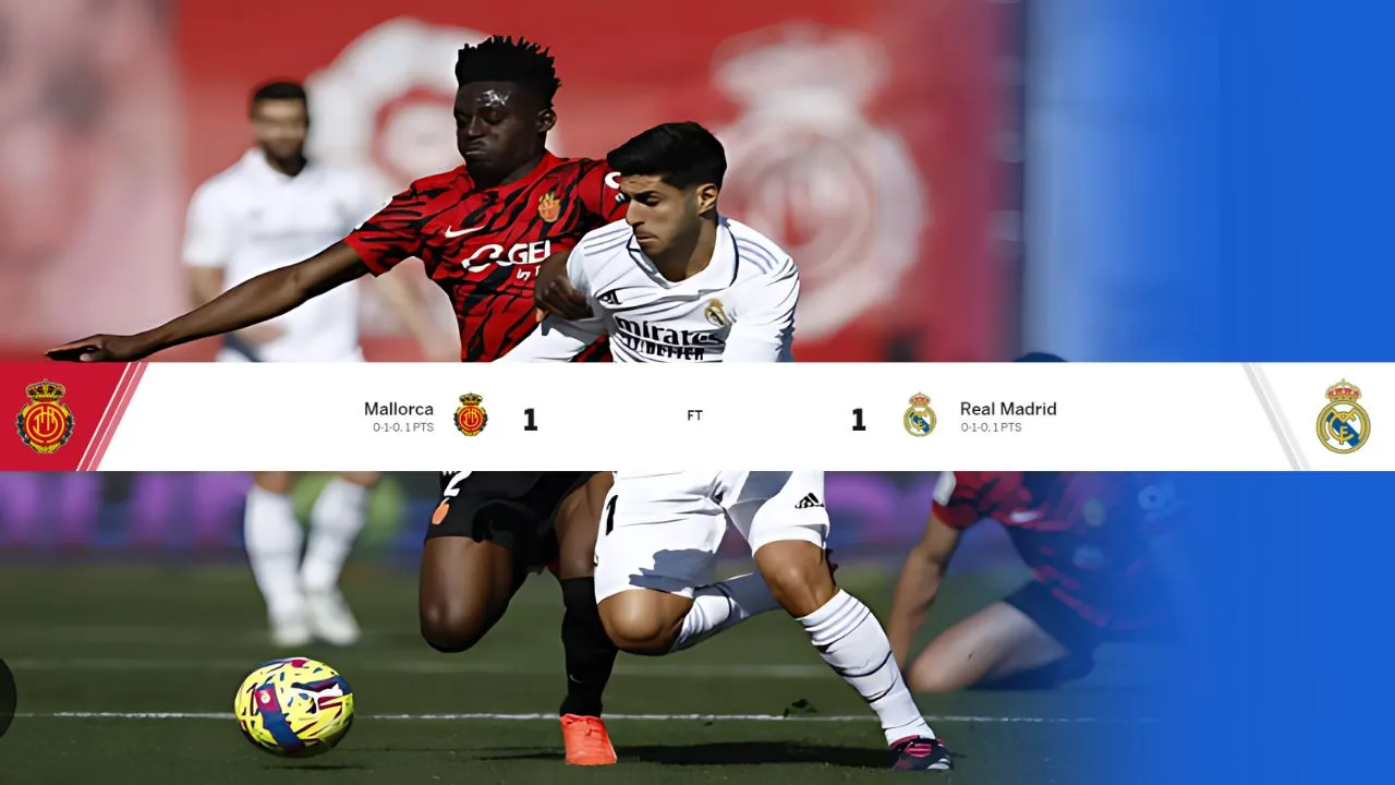 Real Mandrid vs Mallarca draw
