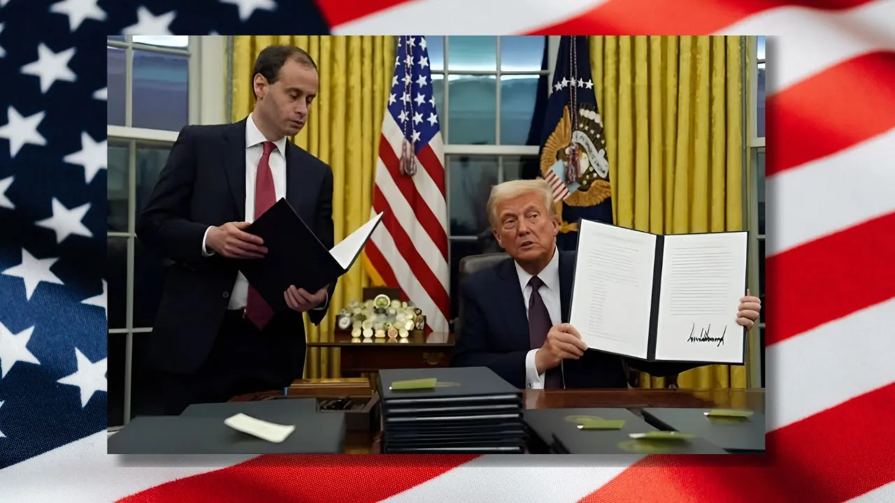 Trump first day in office