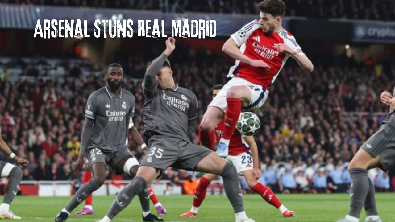 Arsenal Stuns Real Madrid with a 3-0 Victory in Champions League Quarter-Final First Leg: Full Match Report